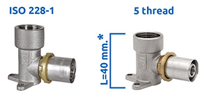 418  SEMPITER® chrome-plated elbow fittings for radiator
